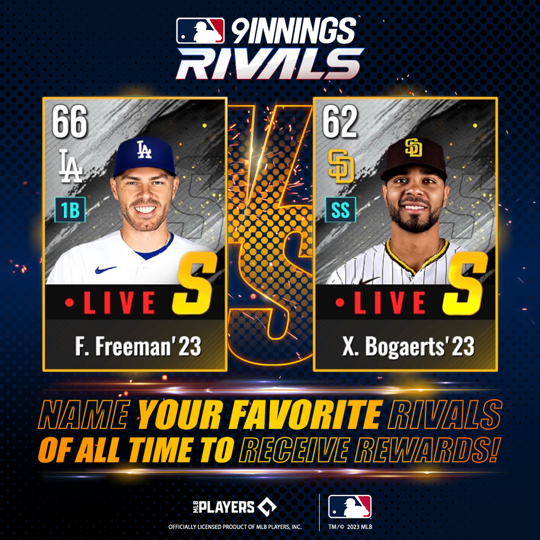 MLB 9INNINGS RIVALS tweet media