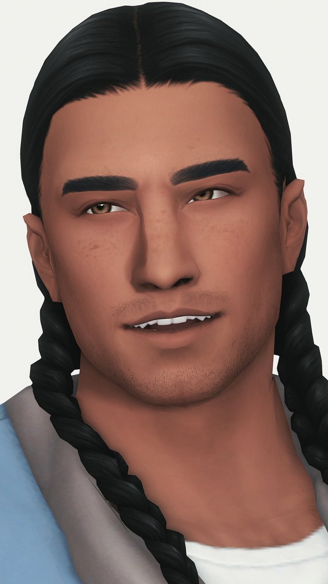 So I check out one of the new hair and eyebrows! What do you think?
#TheSims4HorseRanch