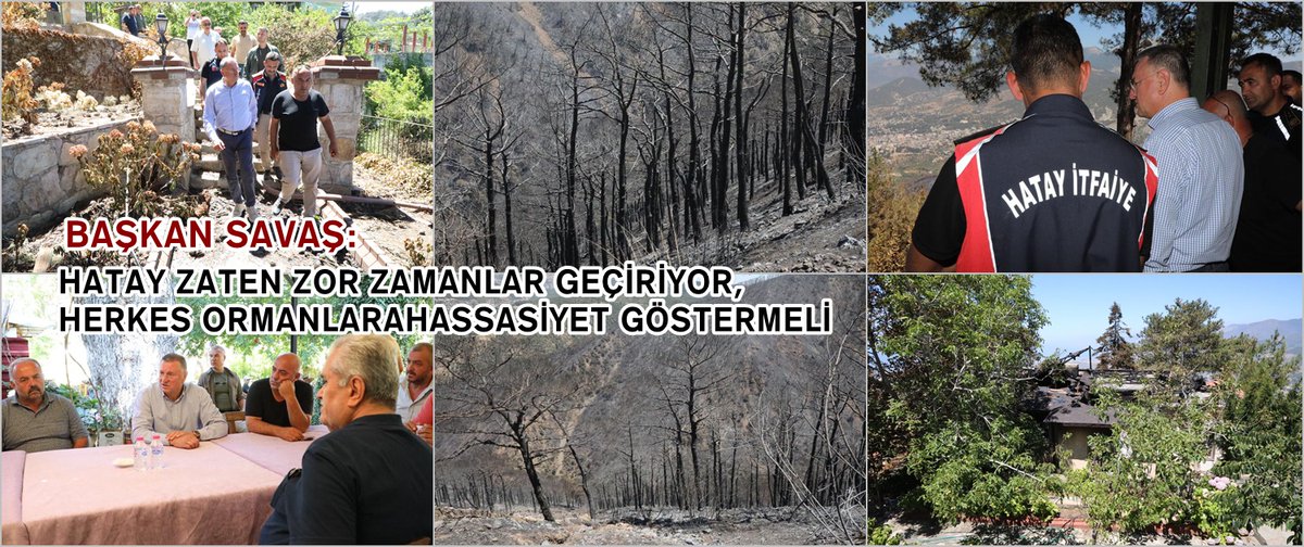 Hatay Büyükşehir Belediye Başkanı Doç. Dr. Lütfü Savaş, Belen’de büyük uğraşların ardından iki günün ardından söndürülebilen yangından etkilenen vatandaşları ziyaret etti. hataypusula.com/savas-herkes-o…