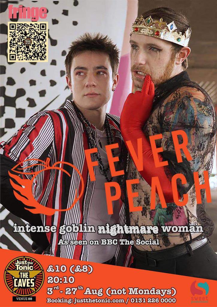 FEVRPEACH's tweet image. Peached oot oor nut w excitement as our @edfringe show 🍑INTENSE GOBLIN NIGHTMARE WOMAN🍑 @Justthetonic Aug 3-27 @ 8pm 

Tix tickets.edfringe.com/whats-on#q=Fev…

W/@sweet_prods