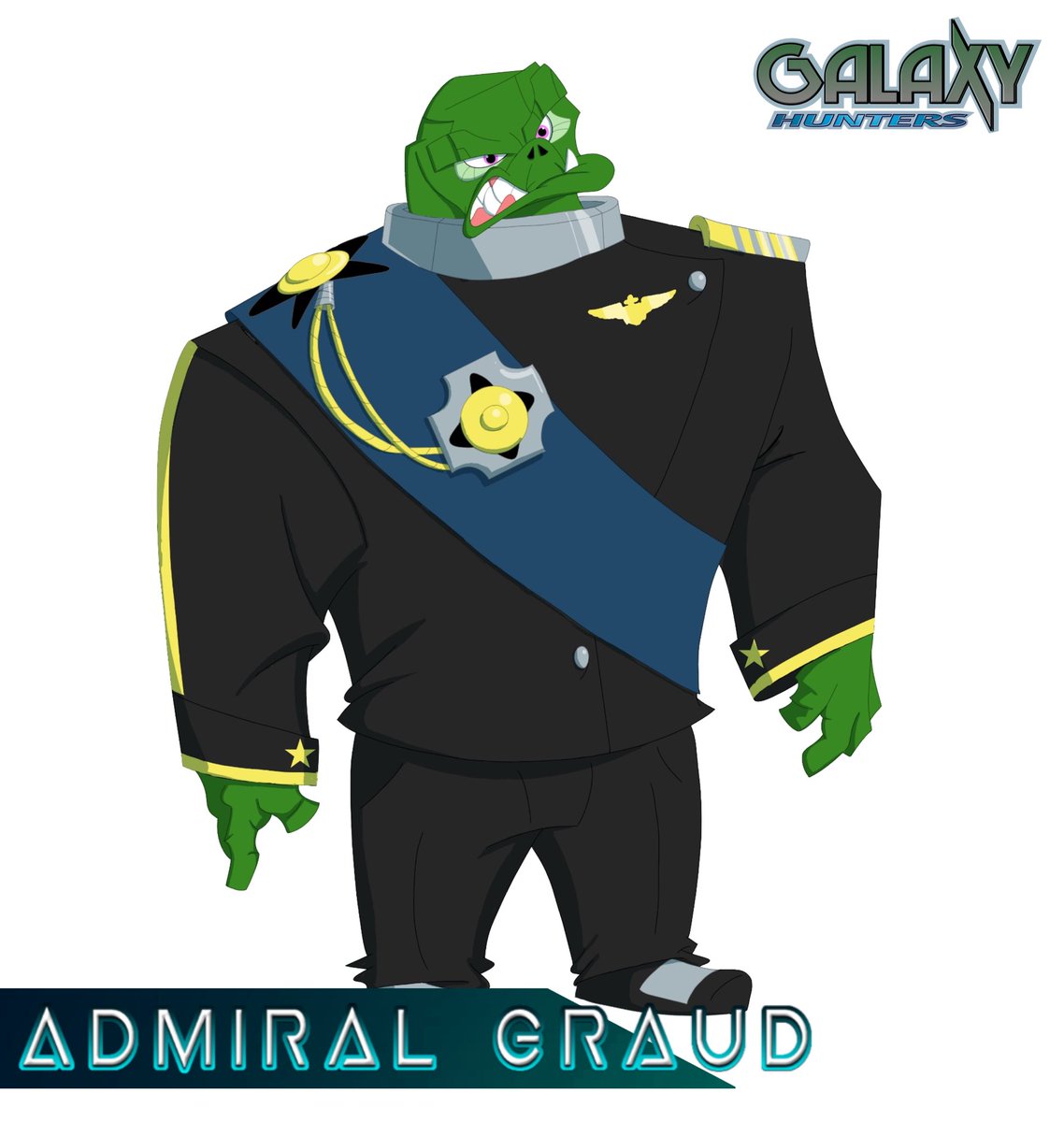 _GalaxyWalker_'s tweet photo. Graud - Galaxy Corps Admiral #GalaxyHunters #Epic #Space #Saga #2D #Animated #Series https://t.co/Y9fYP4R5bc