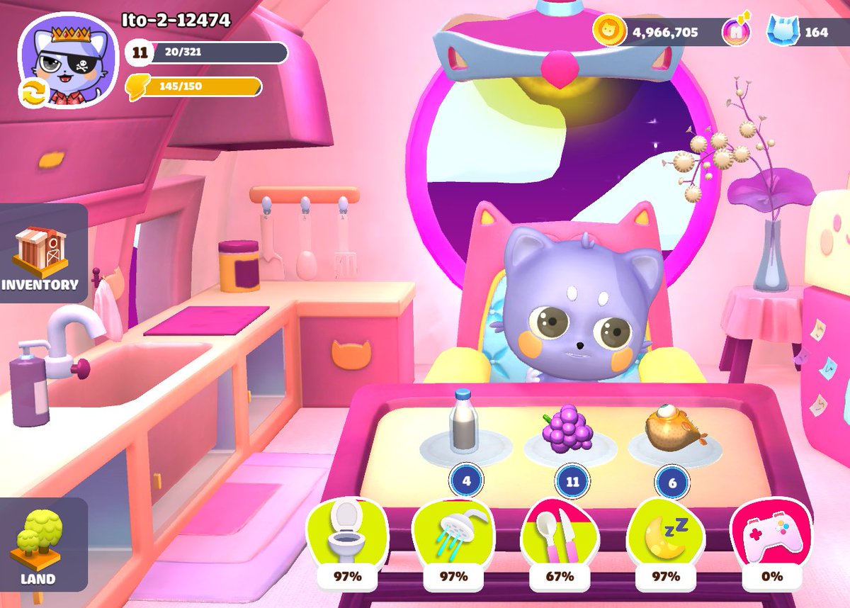 aaronadamczyk's tweet image. Fresh lvl 11!  Trick is to keep feeding him fish 🐟
Getting ITO2's in game has been a blast! 
#MocossiPlanet #ITO2ingame #pettinggame