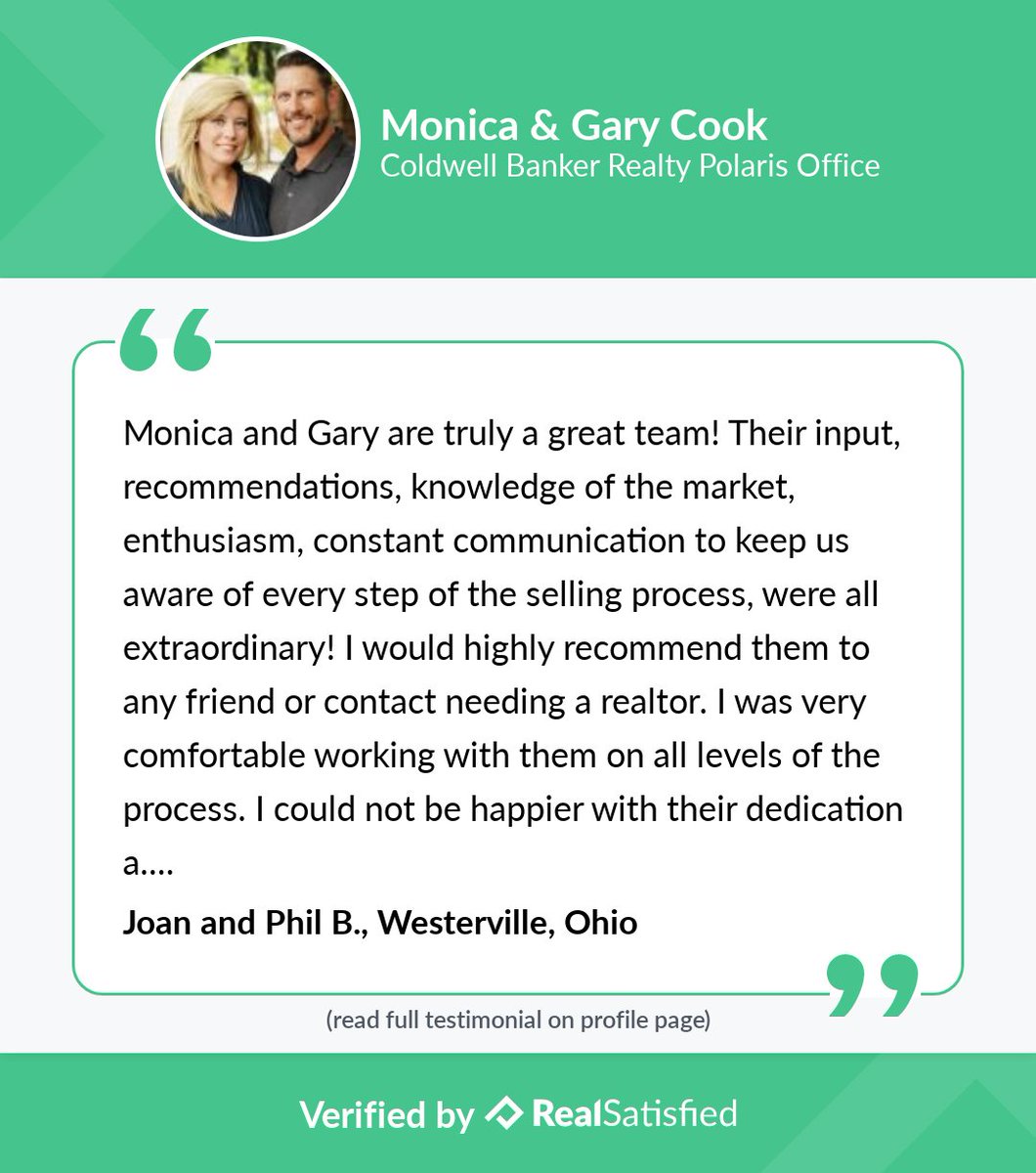 GaryCookHome's tweet photo. I’m truly honored to have helped this client. https://t.co/eNkACNr89k via @realsatisfied https://t.co/f9qh45wbBj