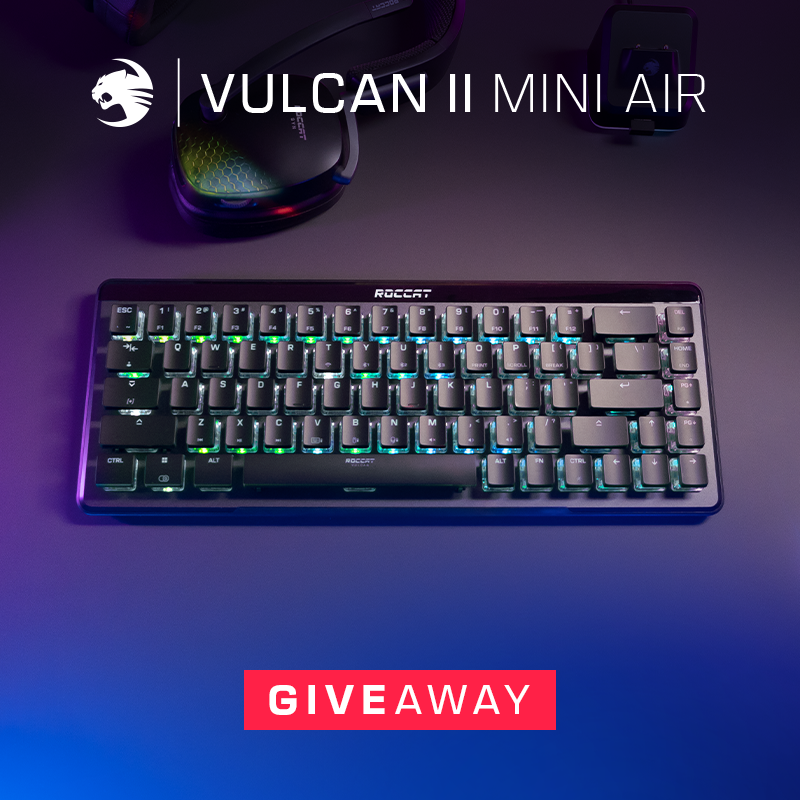 ROCCAT on X: To celebrate the launch of the Vulcan II Mini Air and Vulcan  II, we're giving away one of each keyboard! ⌨️ To enter, simply follow  @ROCCAT, like and retweet