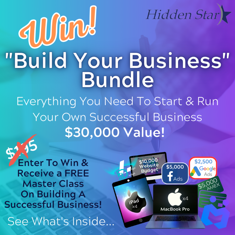 HiddenStarhelps's tweet photo. Ready to turn your passion into profit? The Build Your Business Bundle has you covered!

Enter to win the ULTIMATE $30,000 small business start-up package!

 FREE Master Class included with entry! A $195 value.

Enter Now! It's impossible to lose &amp; NOBODY goes home empty-handed!
