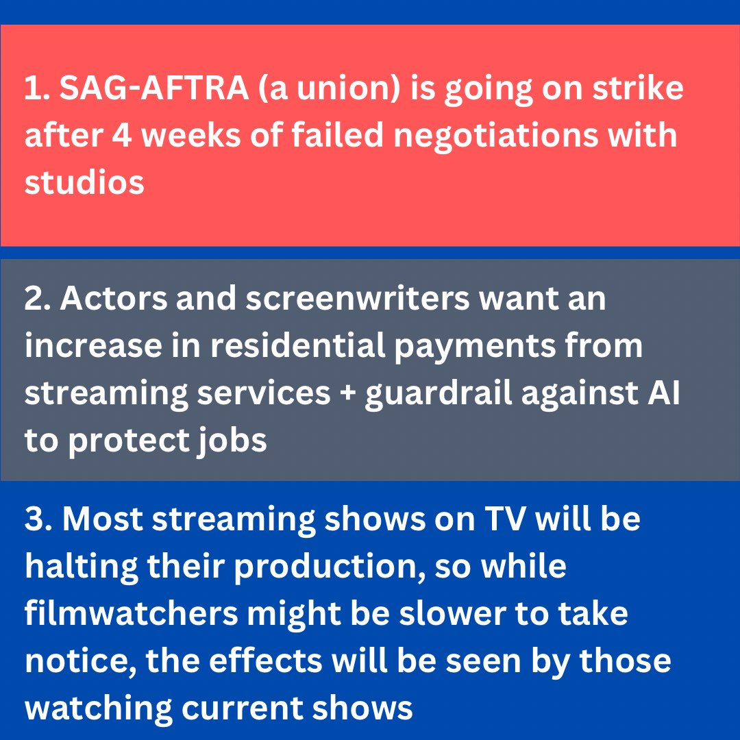 breakingbounds4's tweet photo. Have you been wondering why actor’s are on strike? This post will explain it all!

#podcasts #breakingbounds #student #studentvoices #diversity #newseason #season3 #newepisode #episode #listen #listennow #spotify #spotifyforpodcasters #politics #news #podcast https://t.co/5Mlsl78W4i