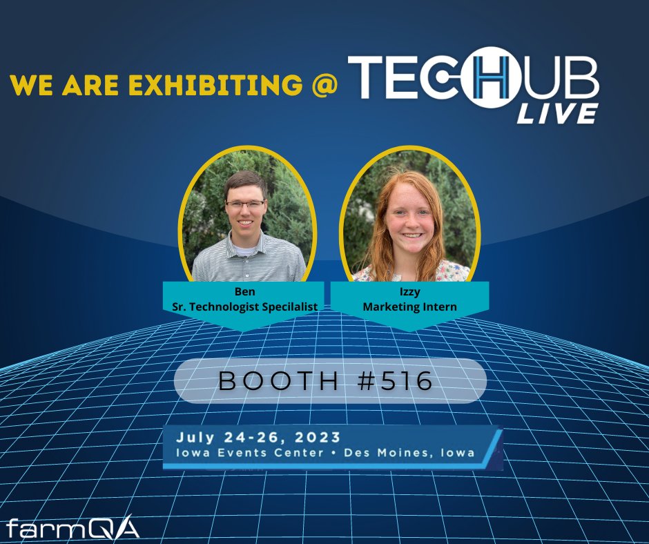 farm_qa's tweet image. We are less than a week away from #TechHubLive!!  We can&apos;t wait to meet with all the attendees! 

@croplifemag

#agronomy #features #iowaeventscenter #agtech