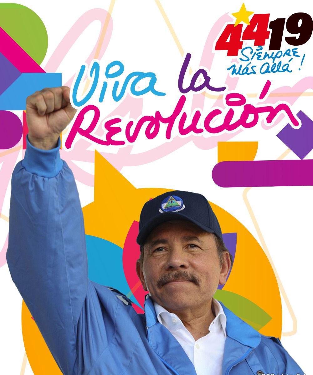 En Nicaragua estamos celebrando otro aniversario más del triunfo de nuestra Revolución Son 44 años ininterrumpidos de Celebración en paz, y en progreso gracias al Frente Sandinista de Liberación Nacional!!🔴⚫️ #4419SiempreMasAlla #LeonRevolucion