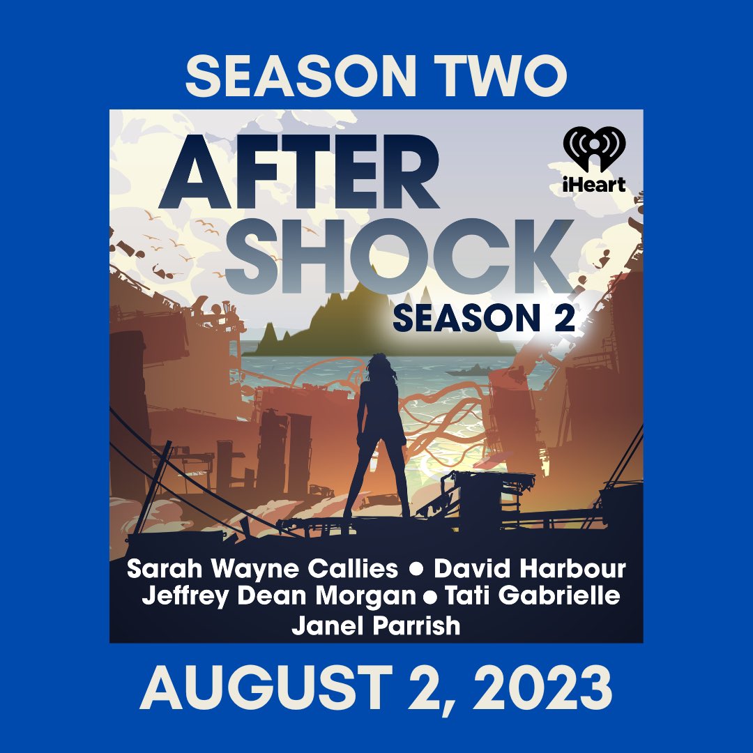 season two y’all!!! finally!! avail aug 2, binge season 1 now anywhere you pod. 🎧 #aftershockpodcast promoted with permission of SAG during strike 💪🏽 podcasts.apple.com/us/podcast/aft…