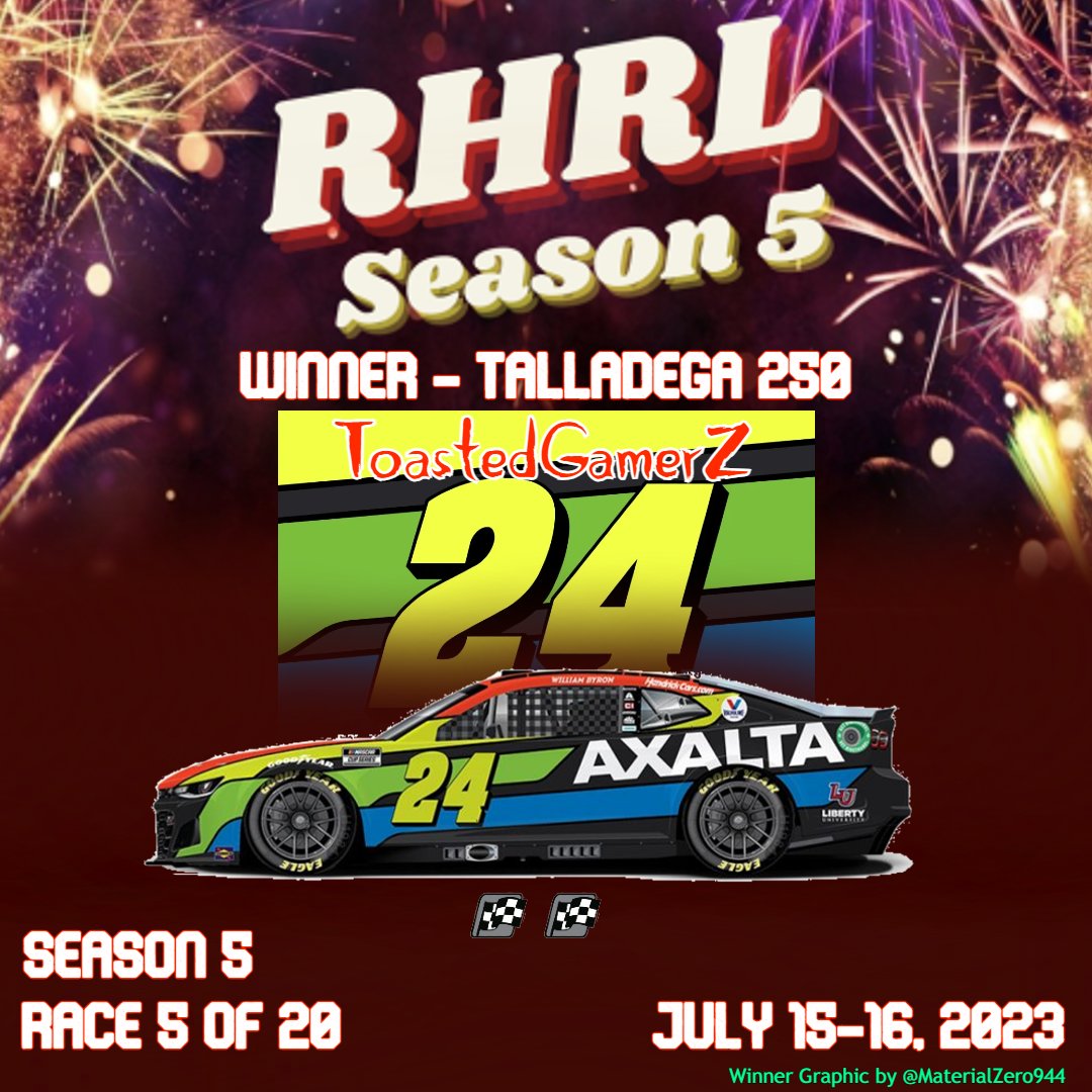 RETWEET to congratulate our winners from this past weekend!

On Friday, TrippieTrikZ became the first driver to win in both series this season at WWT Raceway!
On Saturday(into Sunday), ToastedGamerZ became the first repeat winner in the Cup Series this season!