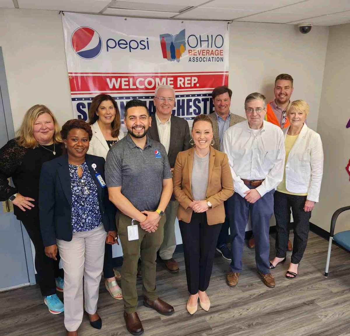 OhioBeverage's tweet image. A great tour of @PepsiCo Beverages North America Lima production facility today! We were excited to have State Rep. @Susanmanchester join us to learn more about the economic importance of the facility and how it’s getting involved in the community 💙

#MoreChoice #OhioBev