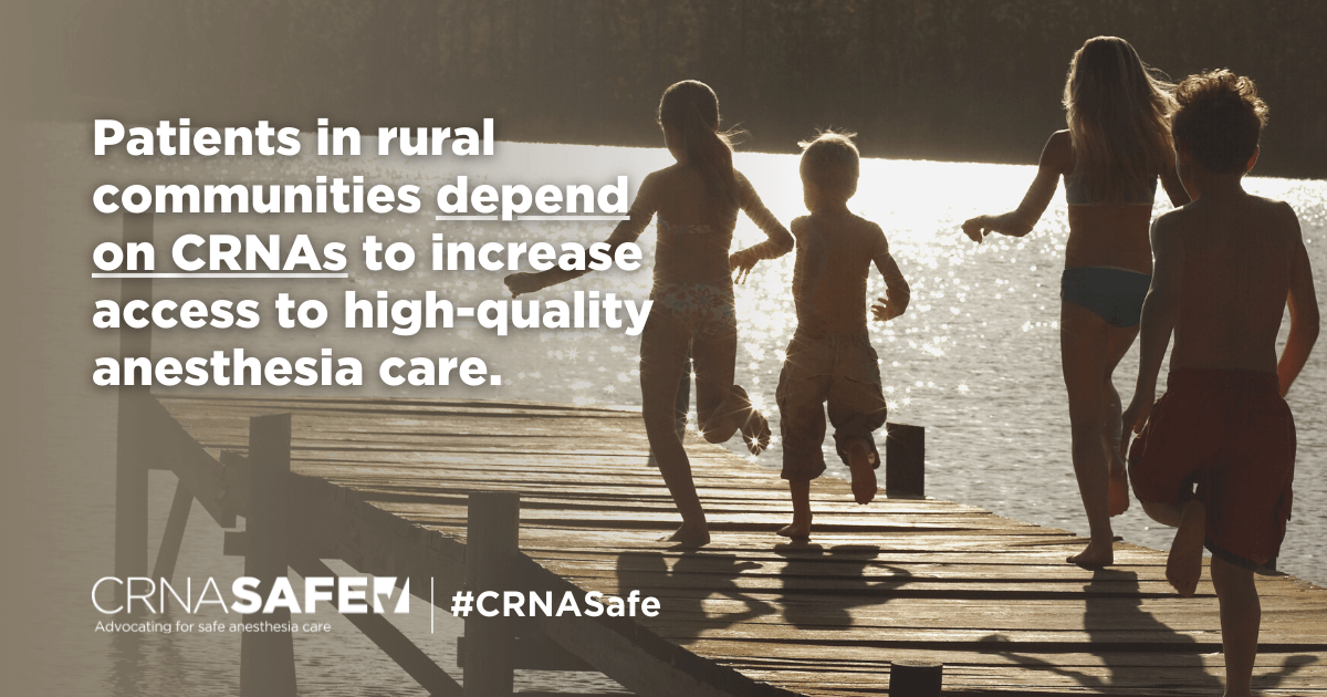 The crisis in rural #healthcare has many causes, and solutions are far from simple. But one solution has now fully captured policymakers—allowing #CRNAS to practice to their full authority. Learn more at CRNASafe.com