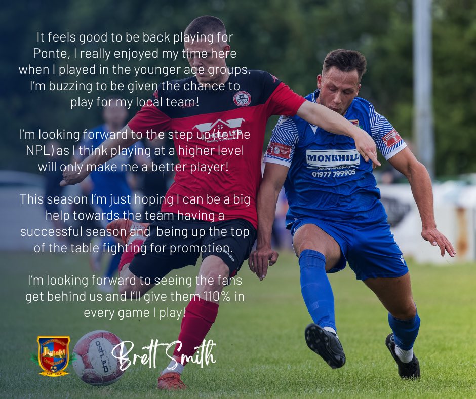 Our tenth summer signing saw Brett Smith sign, following a successful spell on trial. Here’s what he had to say on his return… 🗣️ 

#UTC