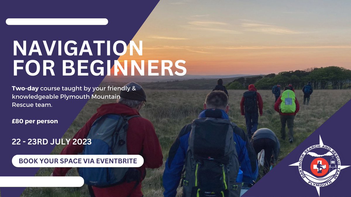 Learn how to navigate on a 2-day course for beginners this weekend! We'll teach you how to read a map, calculate distances, take bearings, orientate yourself according to landscape features, &amp; how to plan &amp; nav a route safely! eventbrite.com/e/navigation-f…