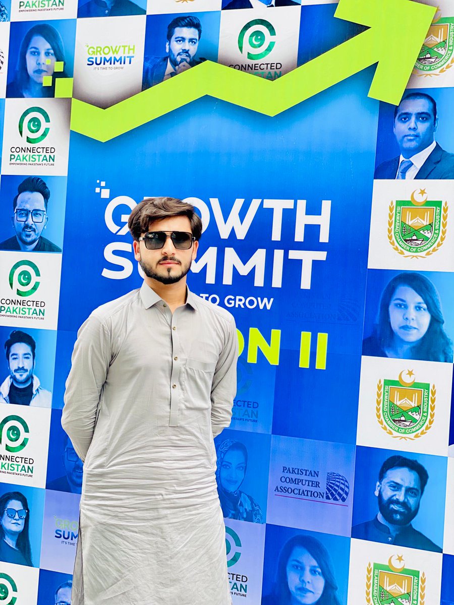 UOM_LowerDir_KP's tweet photo. Kamran Ahmad, Student of Department of Political Science attended Growth Summit Season-II as Ambassador from University of Malakand.The event was organized by Connected Pakistan at Islamabad Chamber of Commerce and Industry
#GrowthSummit #Season_II
#ConnectedPakistanConference https://t.co/TktO5q4uwK