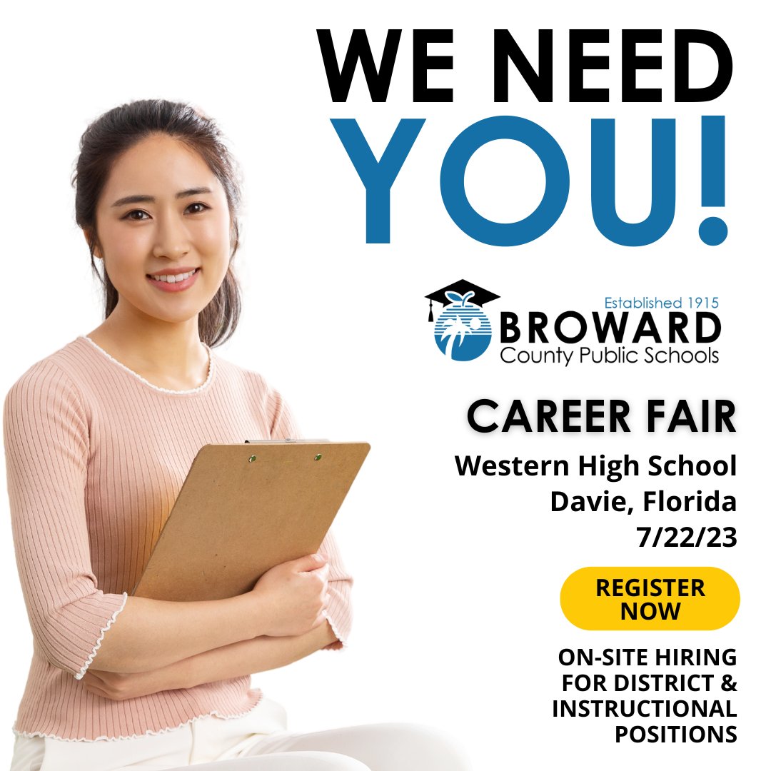Broward Schools on Twitter "Hundreds of jobs will be available for