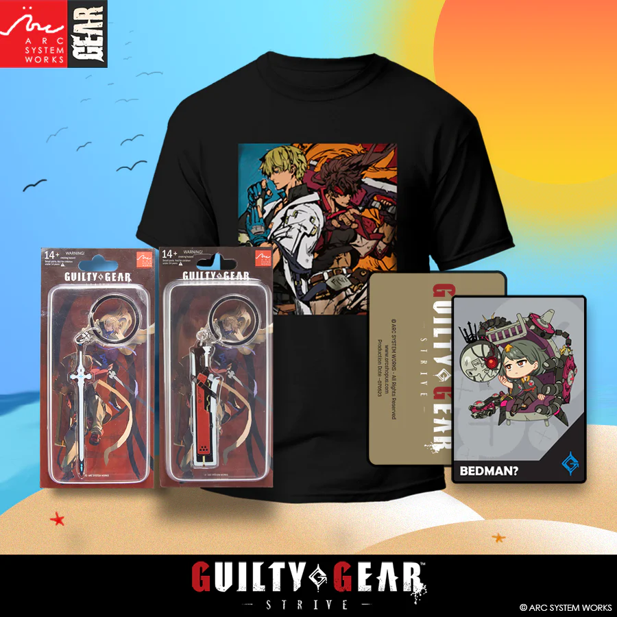ArcSystemWorksU's tweet image. ☀️ We&apos;re bringing extra heat with our Summer Event Bundles! Our bundles feature some of our most popular items with a discount that will be available all summer, while supplies last.

Check out the bundles here:  arcshopus.com/collections/su…

#Merch #GuiltyGearStrive