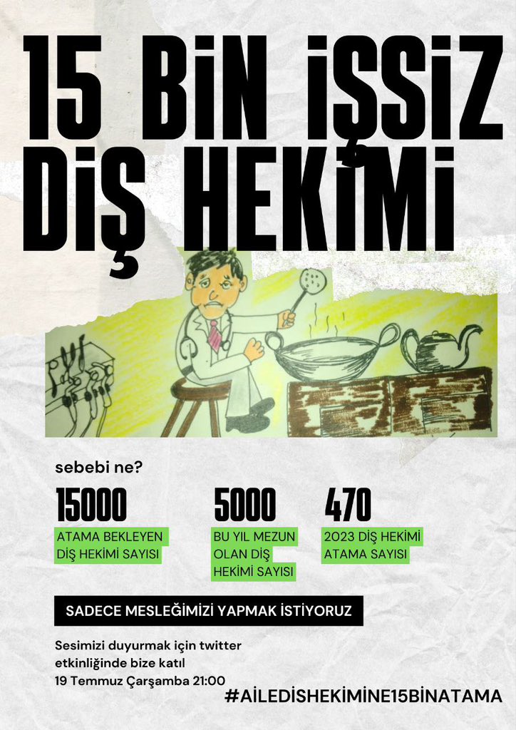 sedo190747's tweet photo. Diş hekimleri evet bu ülkenin HEKİMLERİ atanma kaygısı yaşıyor. Bu utancın derhal giderilmesi gerekiyor. 
#ailedişhekimine15binatama https://t.co/vVokUmEJZQ