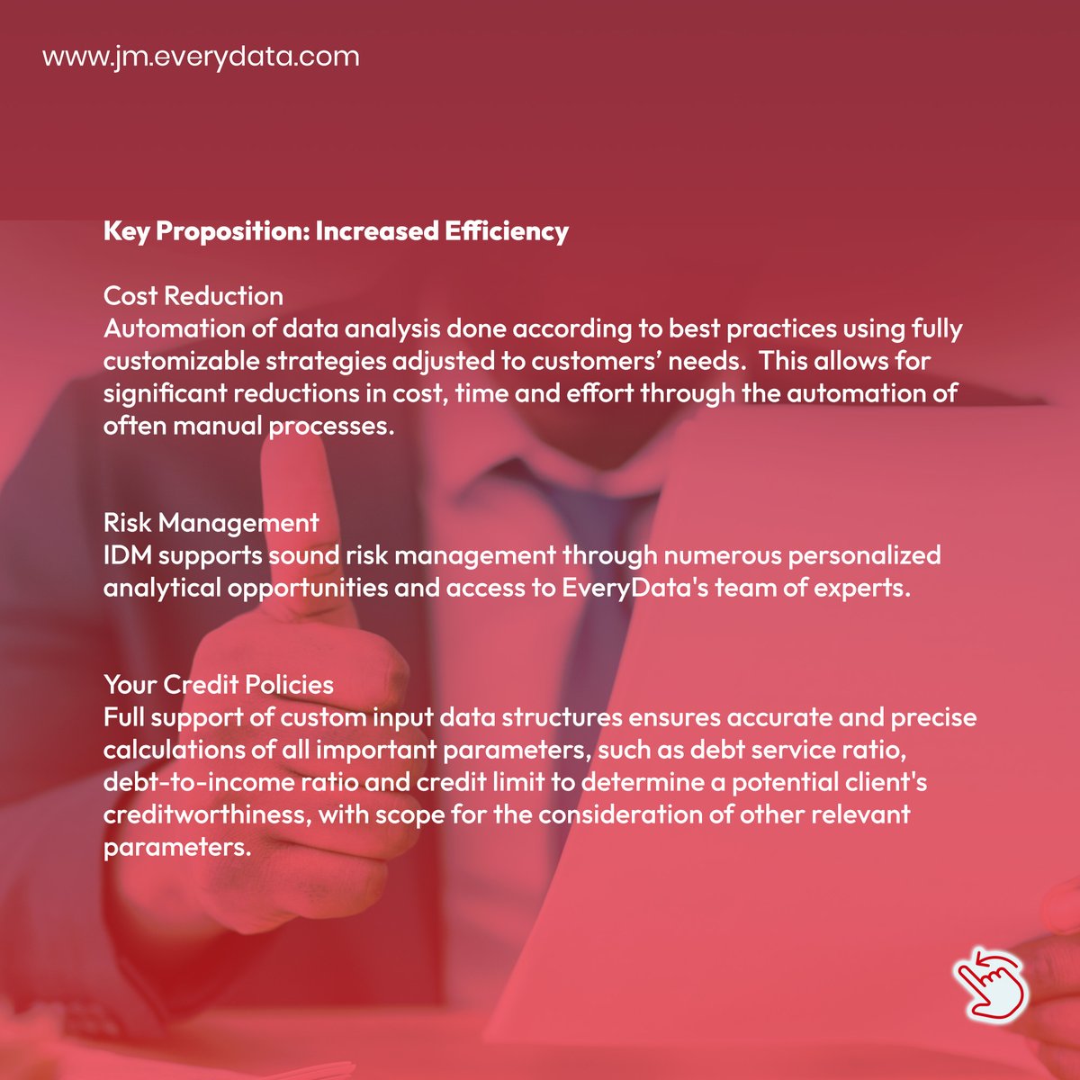 EveryDataJM's tweet image. IDM brings decision-making to a whole new level of intelligence with automation and extremely quick turnaround time for implementation of changes in the rapidly evolving lending world.
