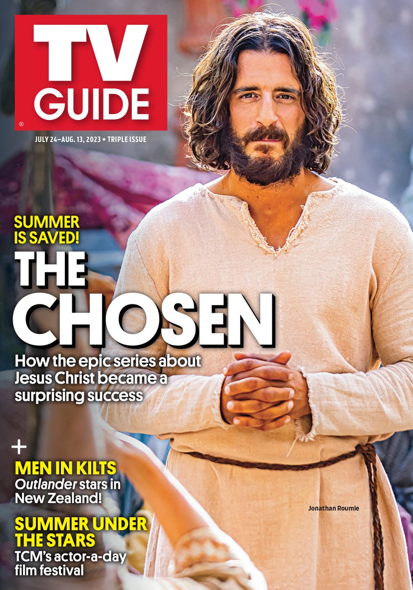 Did you ever imagine a Jesus show would be on the cover of TV Guide? This feels historic. Get used to different, indeed. This points people to the airing of all three seasons on Sunday nights on The CW. #TheChosen
