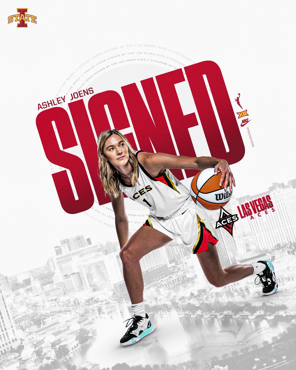 CycloneWBB's tweet image. Vegas baby!! 

Good luck with the @LVAces, Ash!
