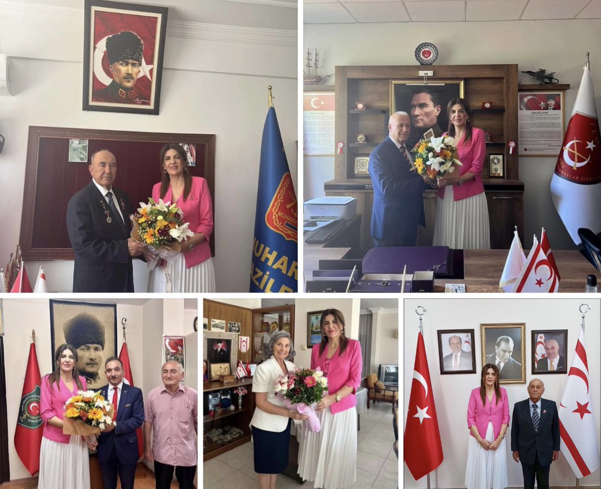 20 Temmuz Barış ve Özgürlük Bayramı'nın 49'uncu yılı kutlama programı çerçevesinde, Türkiye Muharip Gaziler Derneği, Türkiye Emekli Astsubaylar Derneği, Türkiye Harp Malulü Gaziler, Şehit, Dul ve Yetimleri Derneği ve Kıbrıs Türk Kültür Derneğini ziyaret ettik. 18.07.2023