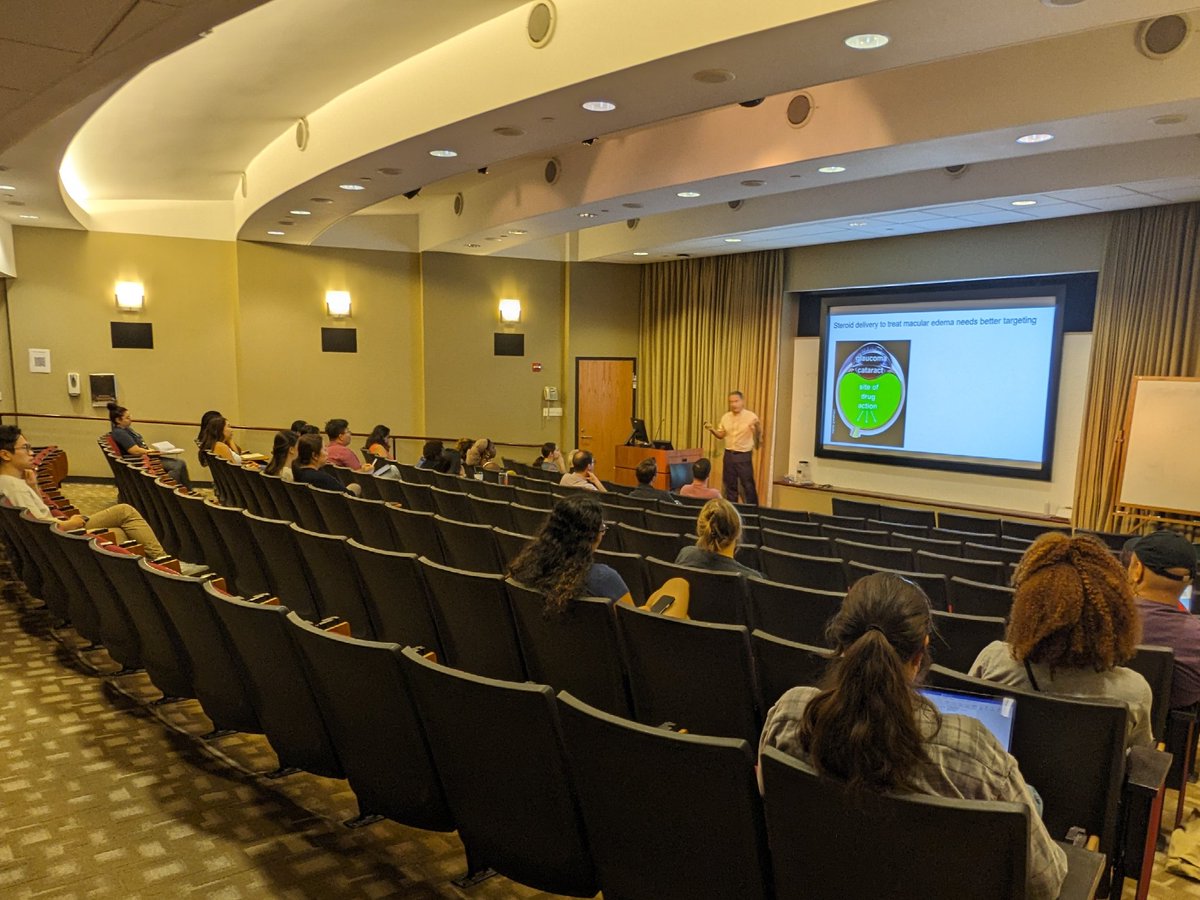 Great attendance at the Drug Discovery and Delivery Seminar Series today, delivered by Mark Prausnitz from GA Tech. Thx to our Seminar sponsors @EmoryMsp @EmoryChem @PharmChemBio
