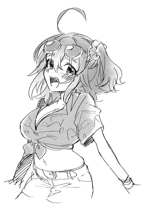 暑いからね 涼しそうな立香ちゃん描こうね 