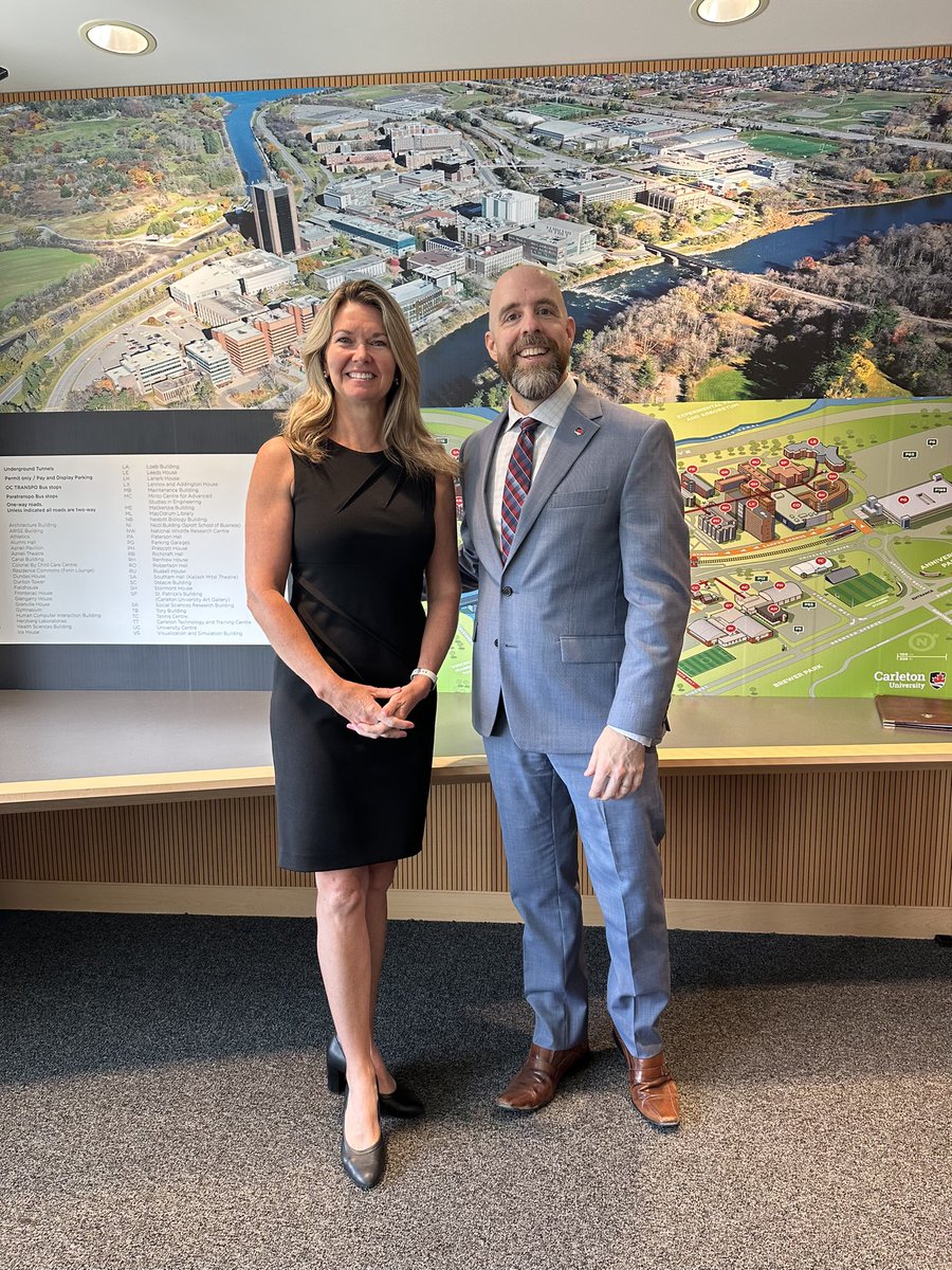 Today I joined a roundtable with students and faculty in the <a href="/RiddellMPM/">Riddell Program in Political Management @ Carleton</a> program at <a href="/Carleton_U/">Carleton University</a> on the importance of practical learning.
 
Followed by a meeting with President Bacon and a tour of the beautiful campus.

Another successful day in Canada’s Capital!🇨🇦