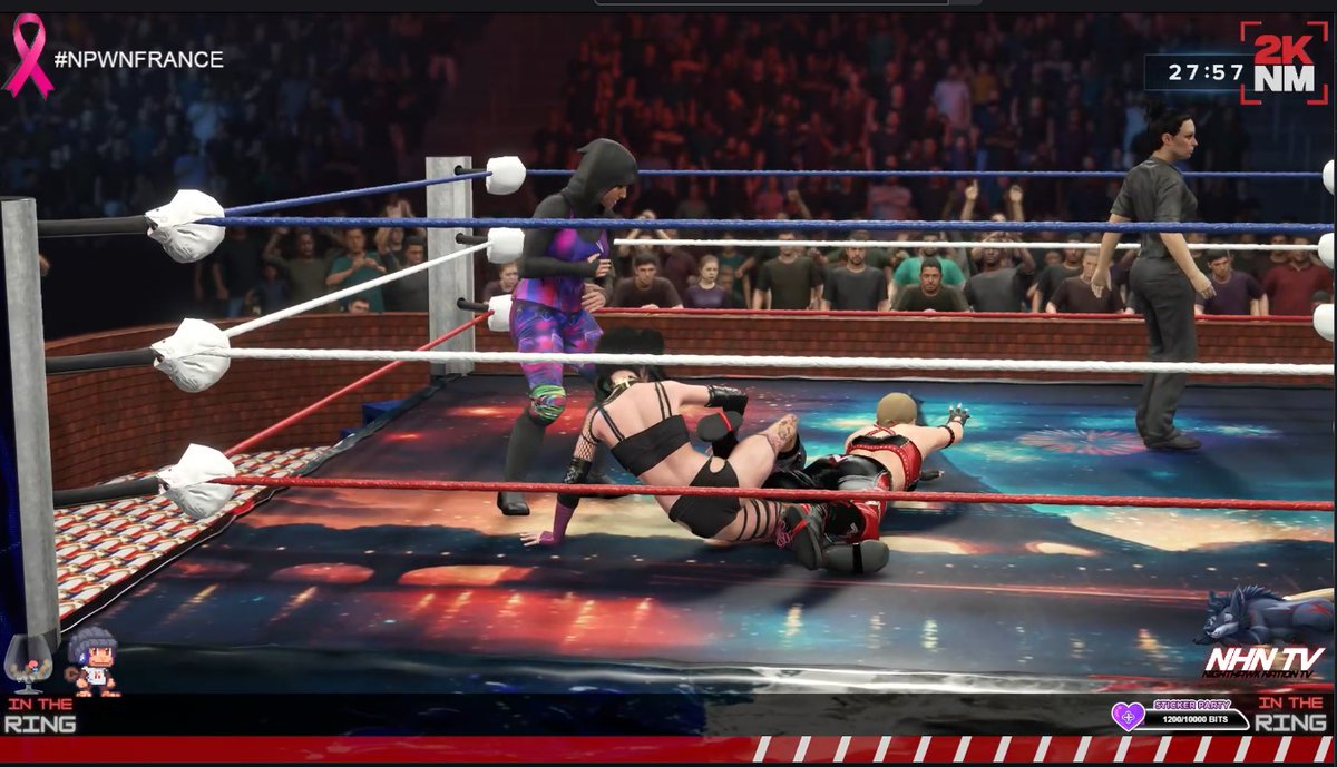 velvetdovelyn's tweet photo. Crazy night in France with #NPWN Three way with Aaliyah Amir and Melissa Ewing. Picked up my first win in #NPWNFrance @mewing1992  @NPWNWrestling https://t.co/XNzB1uuR9l