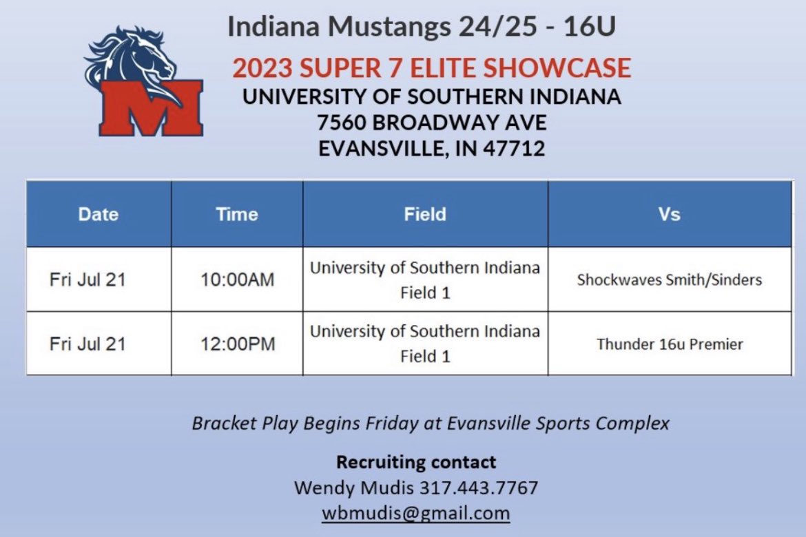 Last tournament of the season! Excited to be on the field together one last time! 
<a href="/Mustangs2024_25/">Indiana Mustangs 2024-25 Mudis</a> <a href="/LeAnnBird18/">LeAnn Bird</a>