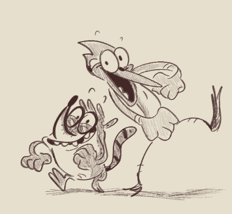 ToadP_'s tweet photo. Benson: God, I hope I don't see those two idiots slacking off today.

Mordecai &amp; Rigby, slack as ever: https://t.co/LCpVBFlge6