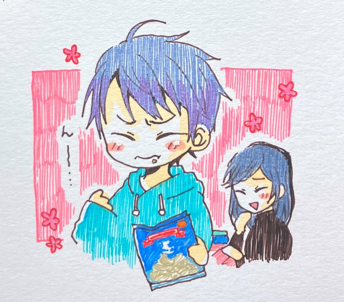 「chips (food) smile」 illustration images(Latest)