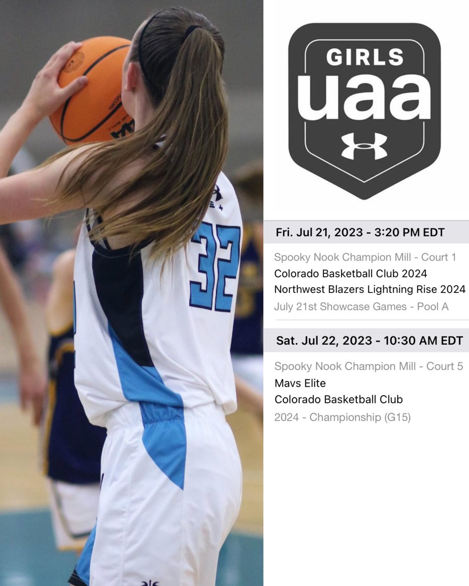 Reagan Lentell (@reaganlentell) on Twitter photo Looking forward to playing in the GUAA Finals with my <a href="/CBC_COBBClb/">CBC-Colorado Basketball Club</a> team in Cincinnati, Ohio this weekend! Here is my schedule below and bracket play is to follow! Looking forward to playing in the GUAA Finals with my <a href="/CBC_COBBClb/">CBC-Colorado Basketball Club</a> team in Cincinnati, Ohio this weekend! Here is my schedule below and bracket play is to follow!