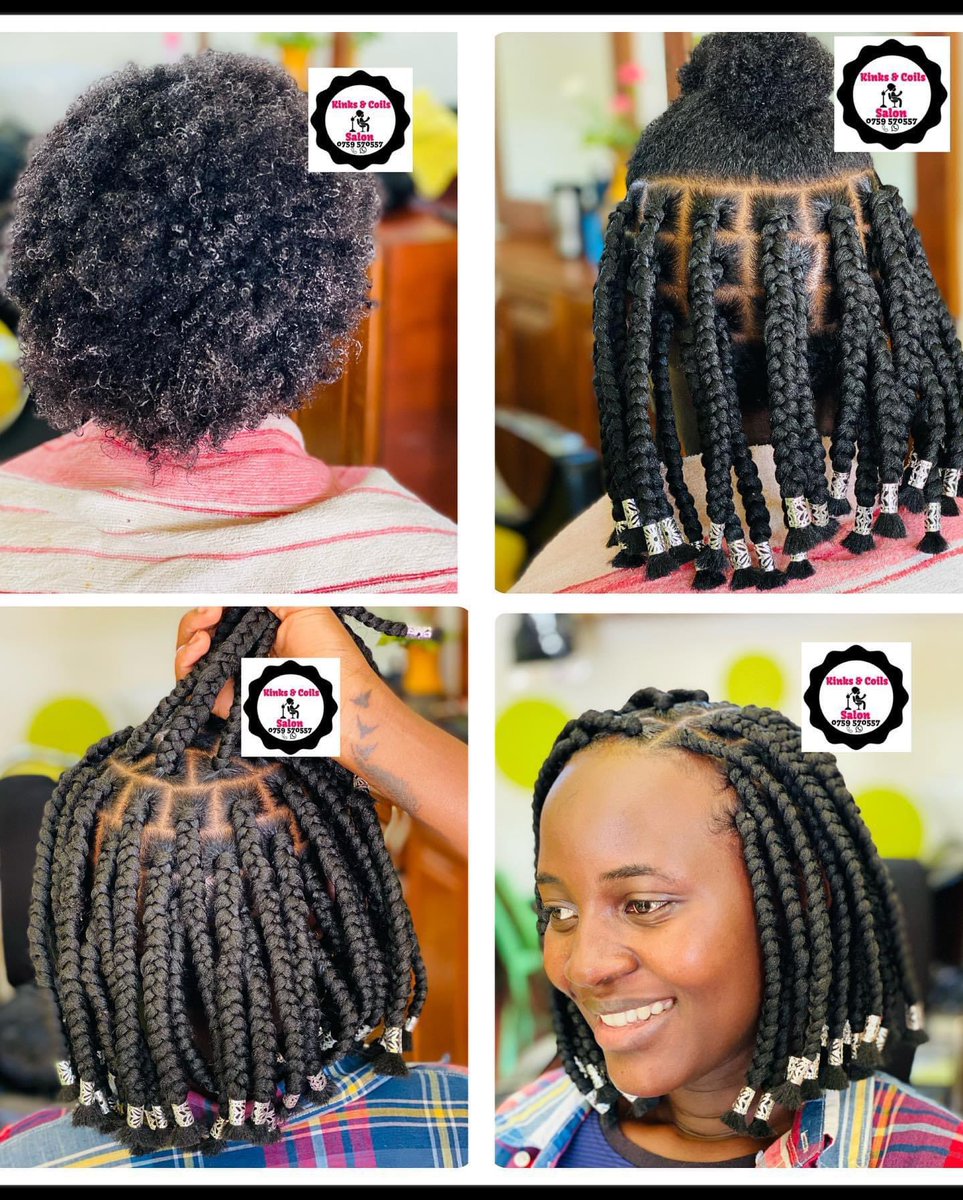 Kinks_Coils's tweet photo. Neat box bob for both kids &amp; adults. What's ur excuse for not visiting us (;)

For all your natural hair care, styling and
protective styling

Kinks &amp; Coils Natural Hair Salon
IG: https://t.co/6l0PsrWUcB…
🏠: Najjera1 after Najjera hospital
☎️📞Call/ WhatsApp 0759570557 https://t.co/gzC5KbinHM