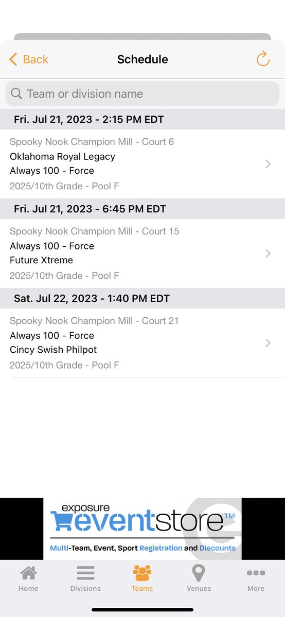 Schedule for our last tournament. The Finale in Cincinnati. Let’s go!!! <a href="/AylaTurk2025/">Ayla Turk</a> <a href="/kamrynjarvis1/">Kamryn Jarvis</a> <a href="/KierraBolen/">Kierra Bolen</a> <a href="/AdriyannaPhill1/">Adriyanna Phillips</a> <a href="/BMekynzi/">beck.mekynzi@icloud.com</a> <a href="/maleasteele/">malea</a> <a href="/LaneyZiliak/">laneyyy</a> <a href="/AveryElsworth/">Avery Elsworth</a> Addison Robbins
