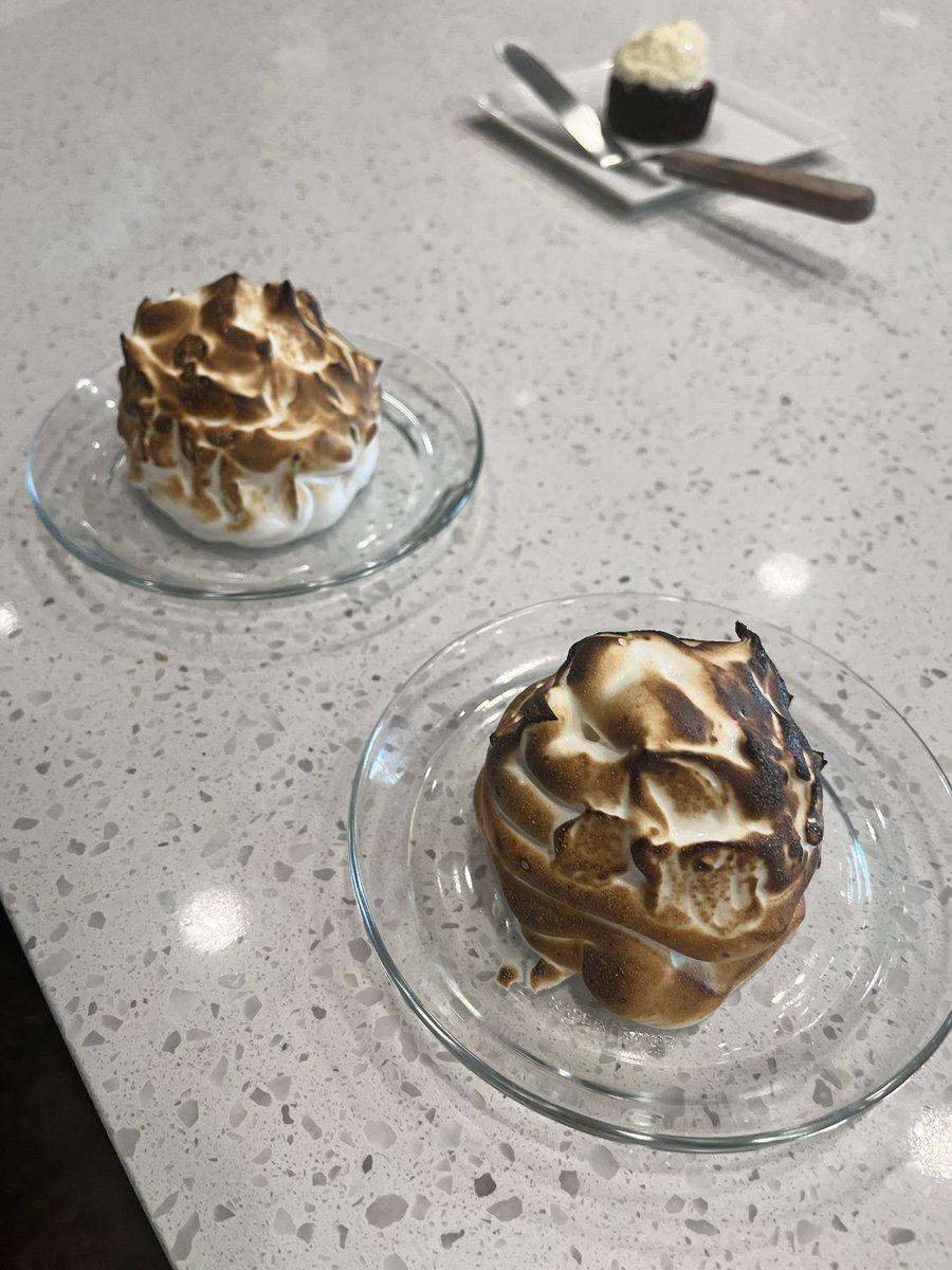 My daughter and I making Baked Alaska at <a href="/redstickspice/">Red Stick Spice Co.</a> at a <a href="/WRKF/">89.3 WRKF</a> event. Delicious and fun!