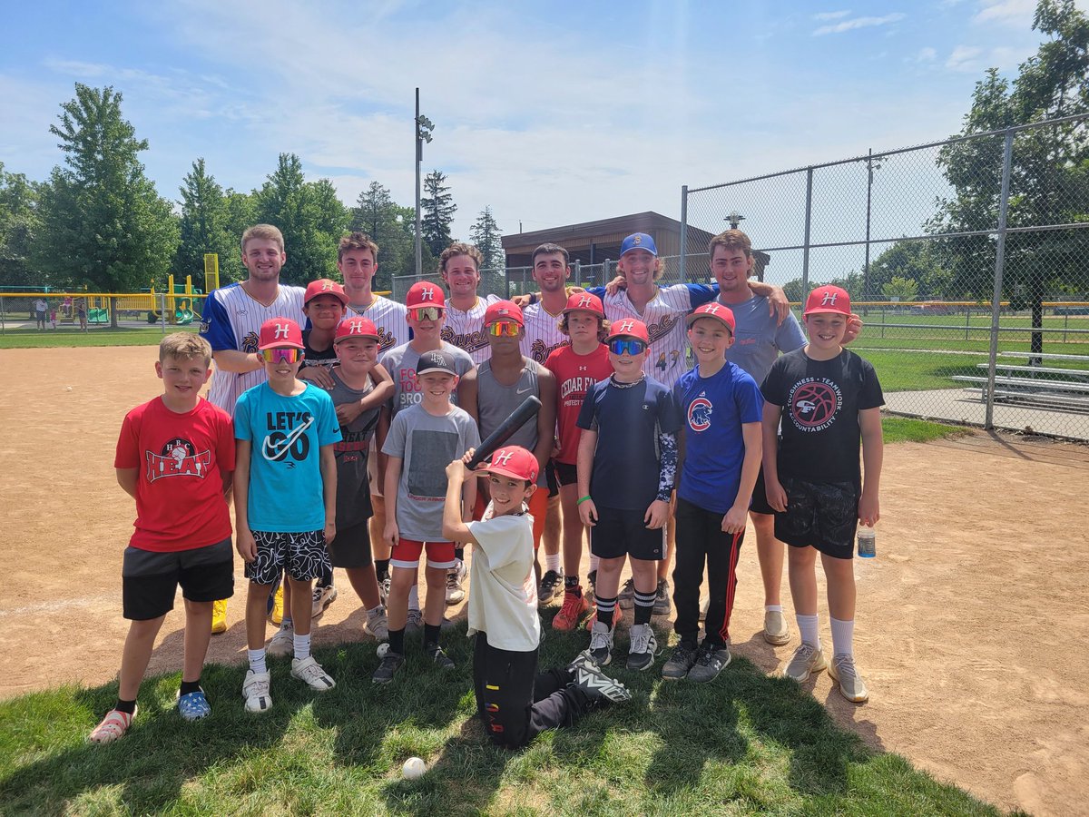 We had a fun day playing wiffle ball with the <a href="/waterloobucks/">Waterloo Bucks</a> #bucksselfie