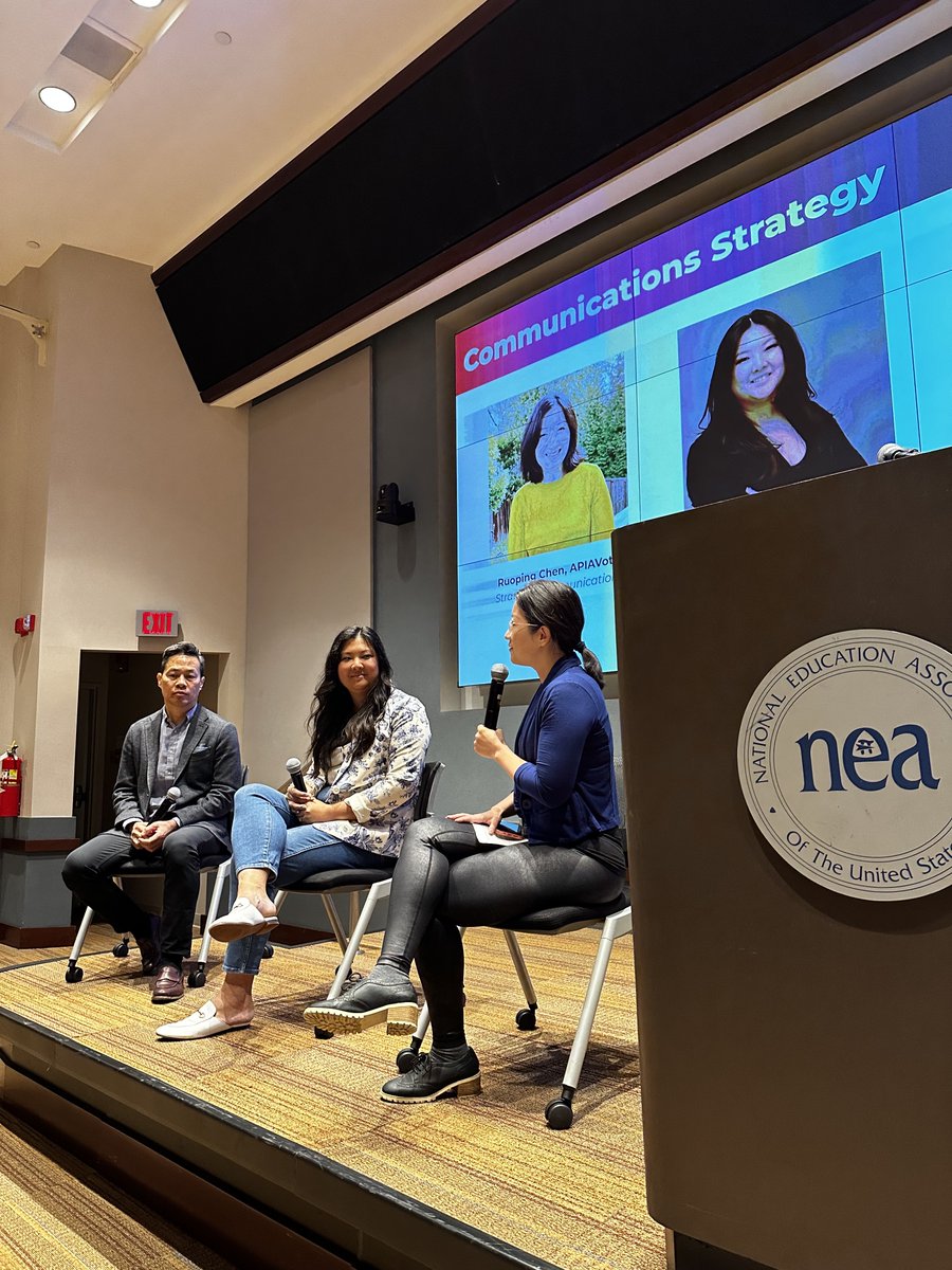 Communication &amp; digital strategy expert things 💅🏼✨ Our founder <a href="/CherylHori/">Cheryl Hori</a> chatted with <a href="/RichardLui/">ʀɪᴄʜᴀʀᴅ ʟᴜɪ</a> &amp; Ruoping Chen on a panel for <a href="/APIAVote/">APIAVote | #StopAsianHate</a>’s National Convening event in DC, delving into evolving narratives about AA &amp; NH/PIs &amp; digital strategies leading into the 2024 elections.