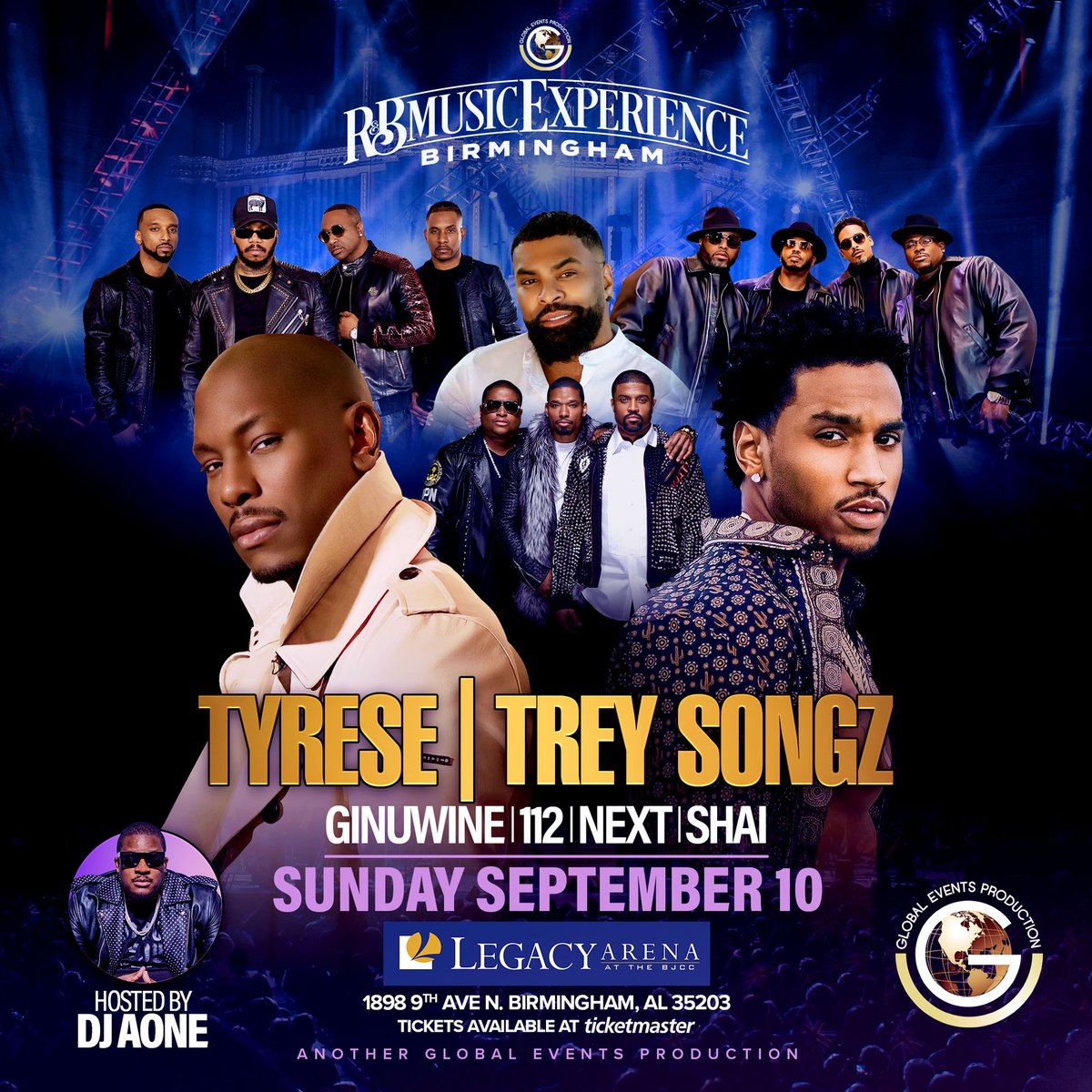 Birmingham R&B Music Experience feat Tyrese, Trey Songz, Ginuwine @ The Legacy Arena 9.10.2023 - https://t.co/aevRcHp9cA https://t.co/ML54kW2yaV