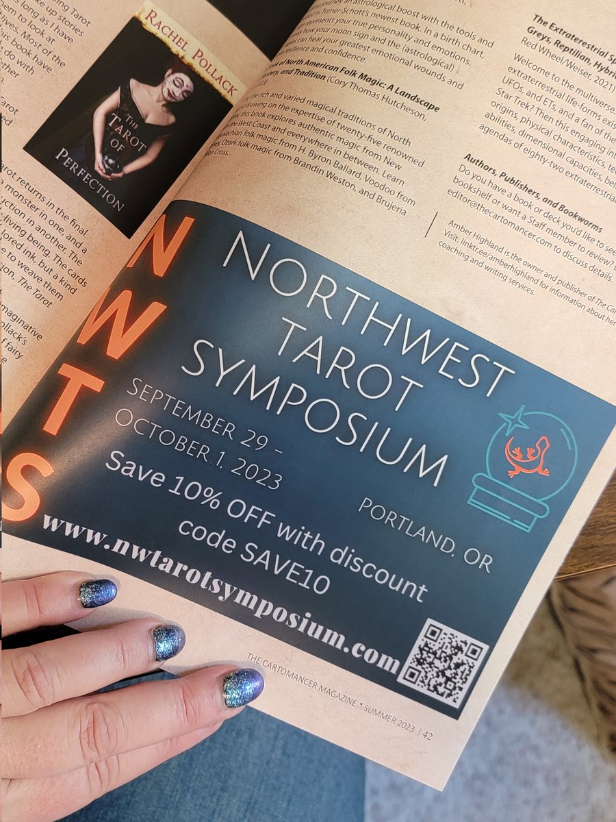 TheCartomancer's tweet photo. Northwest Tarot Symposium kicks off in under 3 months! Secure your hotel room and in-person ticket asap--both are going quickly! Use code SAVE10 when purchasing your pass and receive a 10% discount.
#NWTS #NWTS23 https://t.co/w2ioyQZAz1