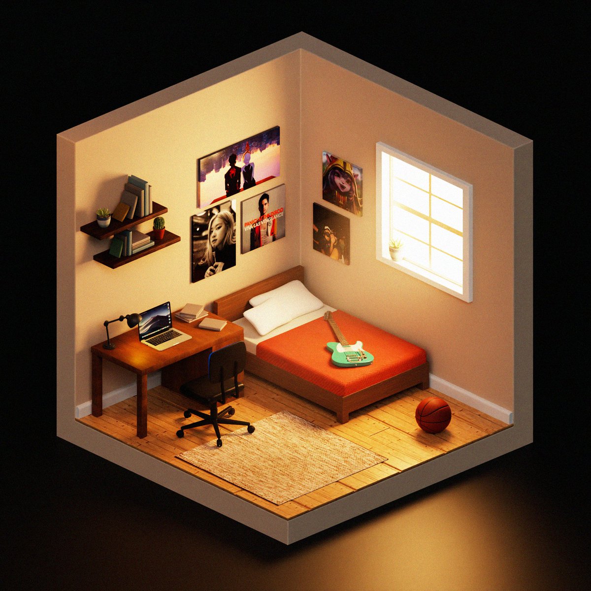 gaca3d's tweet photo. Isometric room
#blender #blender3d #3dartwork
#3DModel #3dart #3dmodeling #blenderisometric #isometric3d
#3DRender https://t.co/5hkL6BbMRO