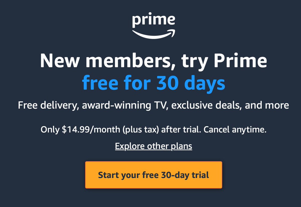 SupplyNinja's tweet photo. 📦 Amazon Prime for Free for 30 Days (new members only) https://t.co/GSva91wNqg

Free Prime for 6 months for Students! https://t.co/7OiQNylSnx #ad https://t.co/ldwxBvdUov