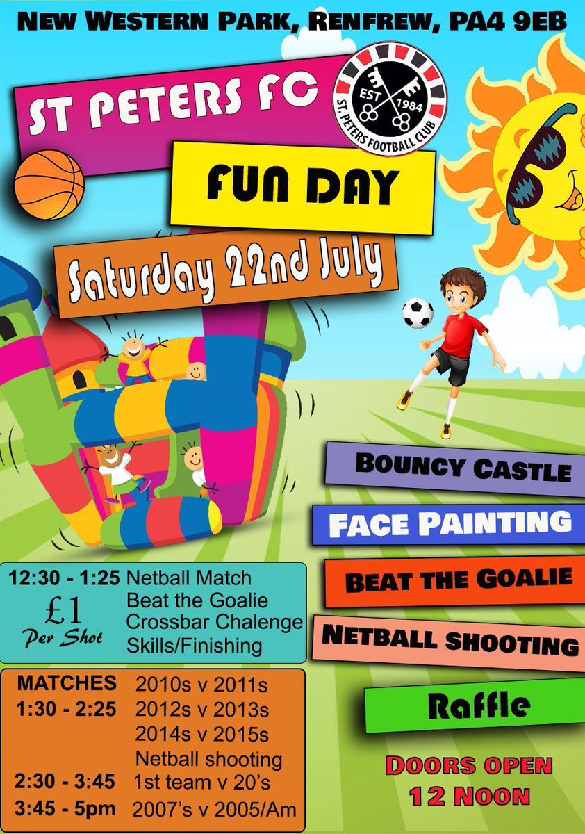 St Peters Fun Day, one big st peters family 🔴⚫️⚪️❤️
All welcome