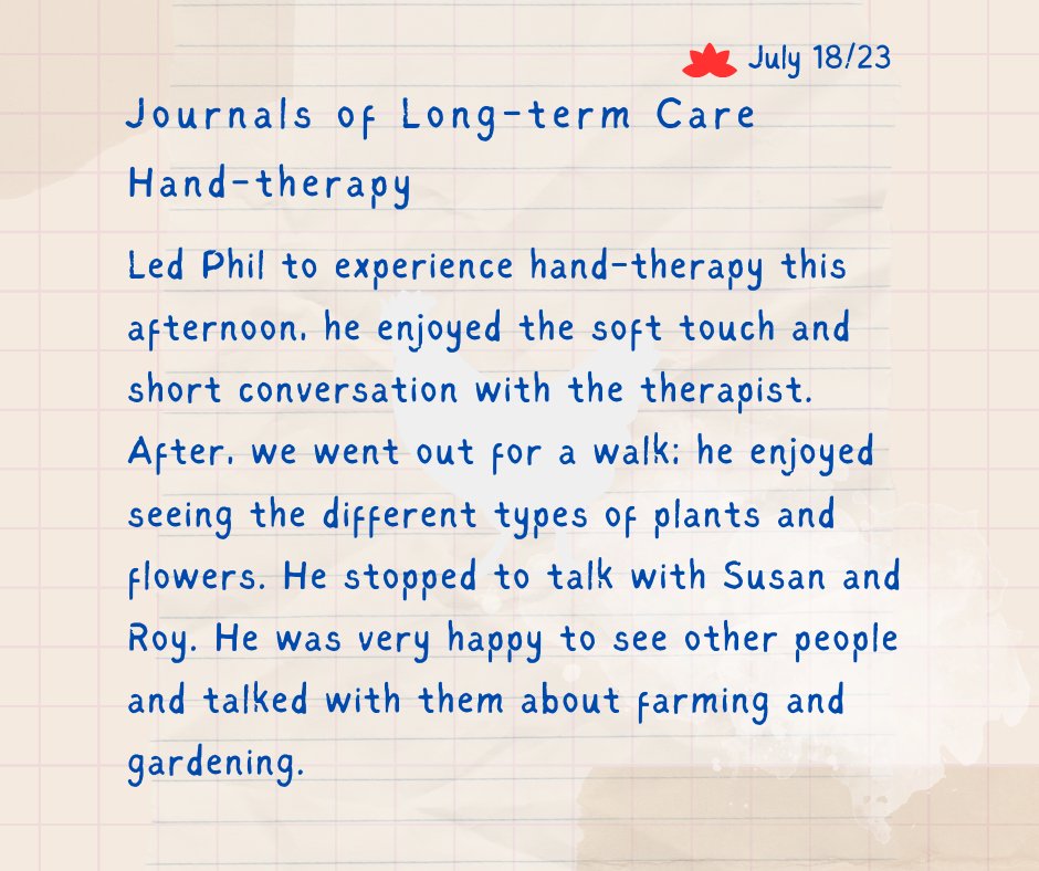 evergreenltccr's tweet photo. Hand - therapy.

#journalsofltc #together #massage #talk #together #walk #evergreenseniors #campbellriverbc https://t.co/I0IlXJqn6g