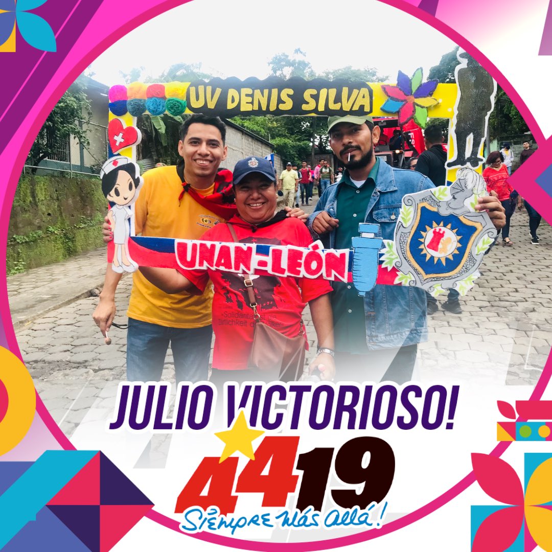 Celebrando un 19 de julio más. 
Seguimos firmes, cumpliéndole a la revolución ❤️🖤✌🏻
#4419VivalaRevolucion 
#UVDenisSilva