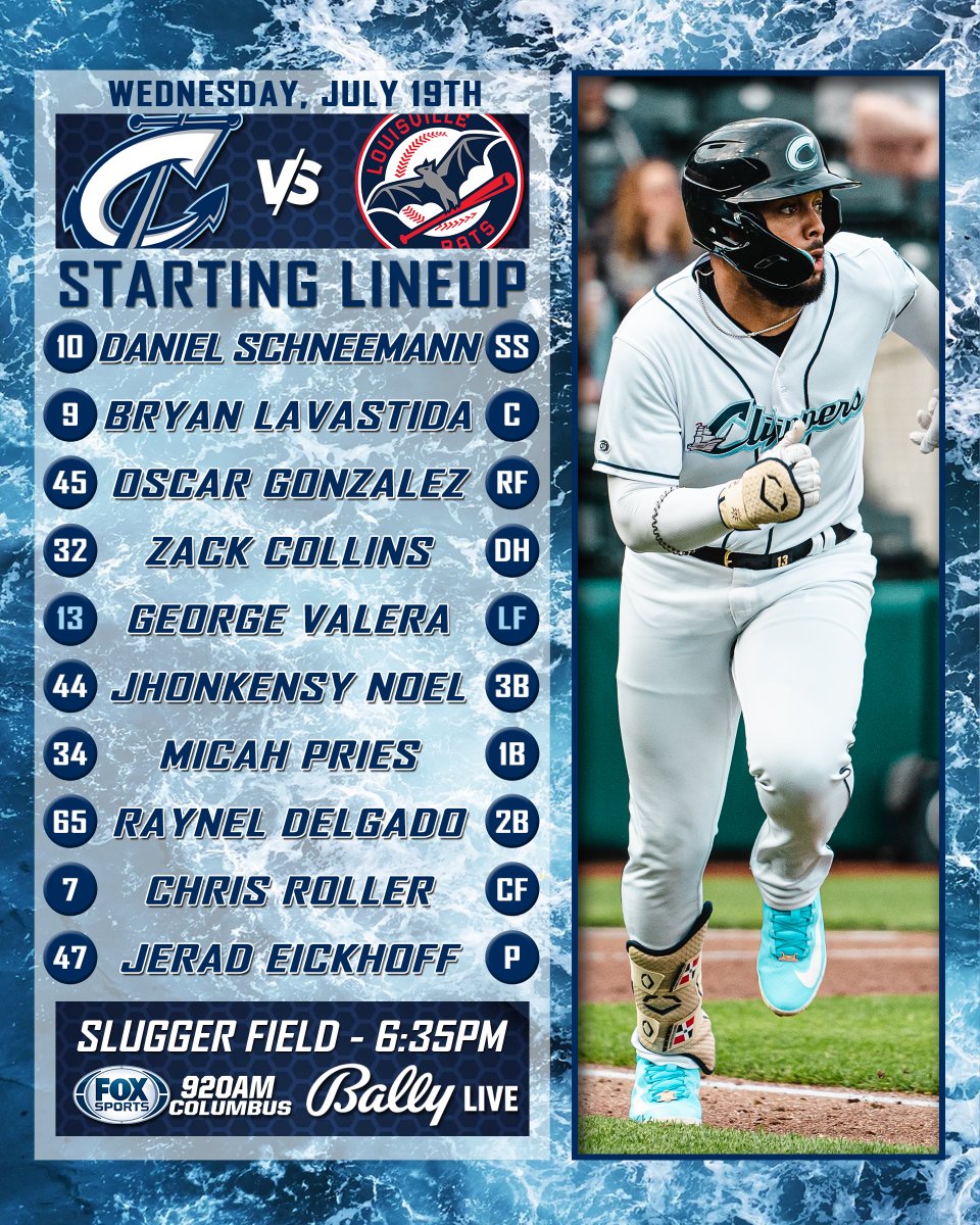 CLBClippers's tweet photo. The 'Summer of George' begins now.

🆚: Louisville Bats
⏰: 6:35pm
📍: Louisville, KY
🏟: Slugger Field
📻: Fox Sports 920
🖥: Bally Live
💻 &amp; 📱: https://t.co/ehOhPXTTQ5
📸: Ben Cole
#️⃣: #ThisShipRocks⚓ https://t.co/vtye5EcA3p