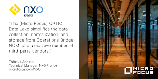 Solutions3LLC's tweet image. Independent service provider, @NXOFrance gained flexibility with @MicroFocus, now @OpenText, OPTIC Data Lake to consolidate data from applications such as @Webex, or Alcatel Rainbow.. #CustomerSuccess oal.lu/FQ7n4 #Cybersecurity #CybersecurityRisk #ITOM #NCSP #cmmc