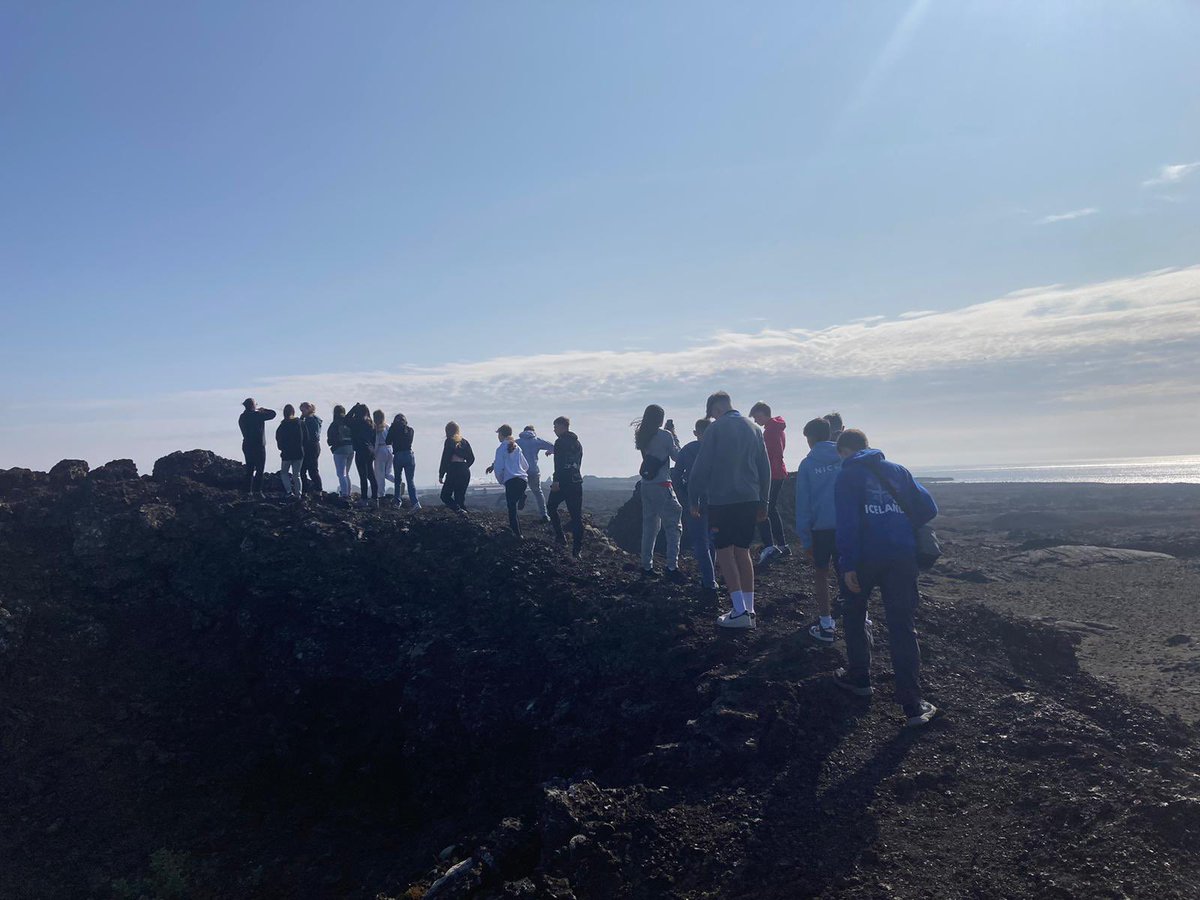 PATCarletonHigh's tweet image. In Iceland our Geography students have been admiring the views at Stamper Craters and inspecting the Gunnuhver hot springs , an area with highly active geothermal mud pools. Learning about and seeing the most amazing landscapes.
#CHSIcelandTrip2023 
#hotsprings #GeographyRocks
