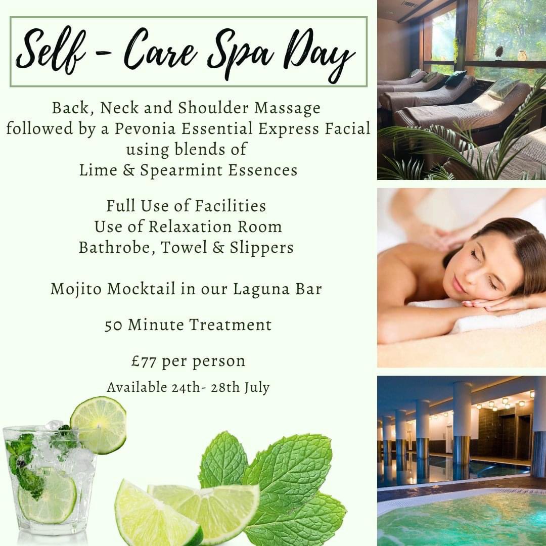 LagunaHealthSpa's tweet photo. πππ₯π-πππ«π ππ©π πππ² ππππ€ππ π π
To celebrate Self-Care Day on Monday 24th July we've created an exclusive package.
Book now by calling 02920 111 110 or email
spareservations@lagunahealthandspa.com
#selfcareday2023 #selfcare #lime #exclusiveoffer #CardiffSpa https://t.co/87MgULvnDr